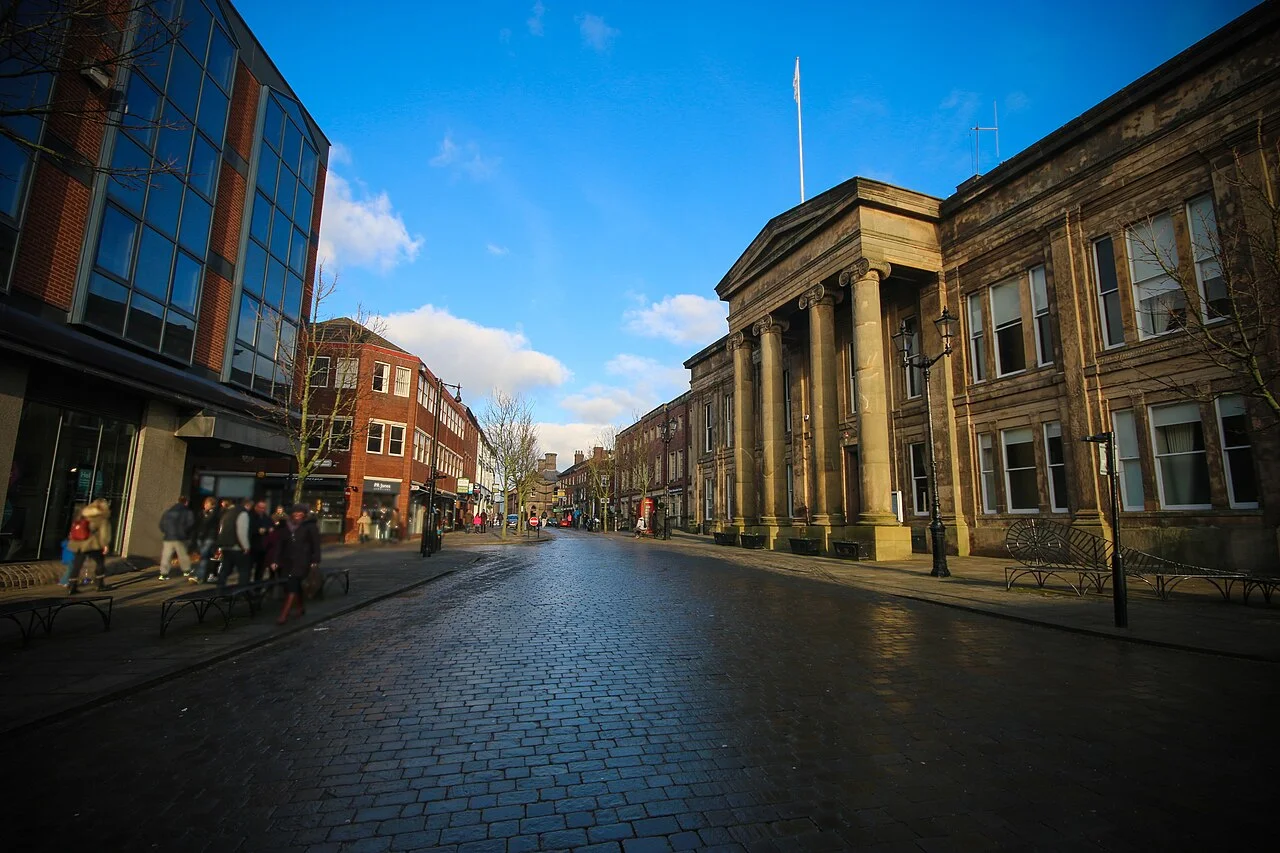 Macclesfield Town Hall, one of Cheshire East Council's buildings. The council's Cabinet meets at Delamere House in Crewe