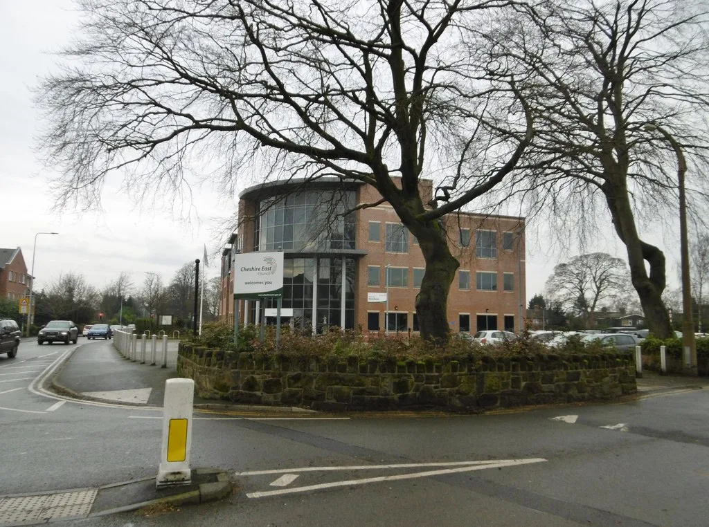 Westfields in Sandbach, Cheshire East Council's headquarters