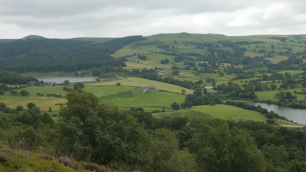 Shutlingsloe and Macclesfield Forest seen from Tegg's Nose, where the rangers' Halloween trail runs over half term.